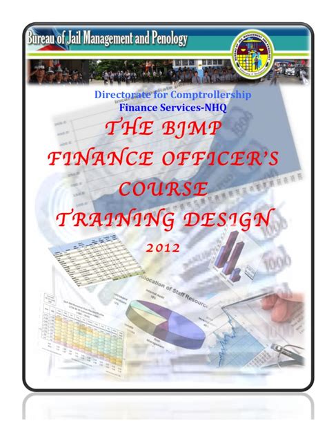 BJMP Finance Officers Course Training Design .